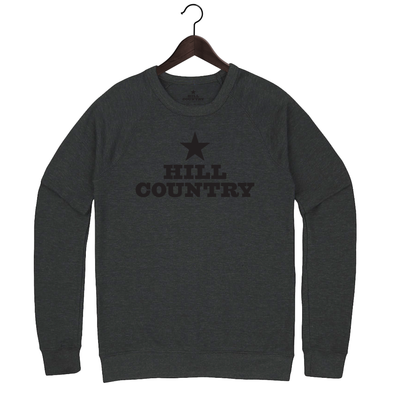 Hill Country - Unisex/Men’s Crewneck Sweatshirt - Carbon 